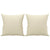 2-Seater Sofa with Throw Pillows Cream 120 cm Faux Leather