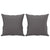 2-Seater Sofa with Throw Pillows Grey 120 cm Faux Leather