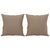 2-Seater Sofa with Throw Pillows Cappuccino 120 cm Faux Leather