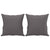 2-Seater Sofa with Throw Pillows Grey 140 cm Faux Leather