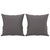 3-Seater Sofa with Throw Pillows Grey 180 cm Faux Leather