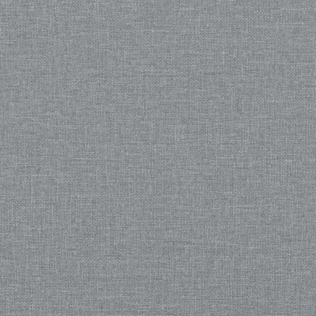 3-Seater Sofa with Throw Pillows Light Grey 180 cm Fabric