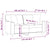 2-Seater Sofa with Throw Pillows Black 140 cm Faux Leather