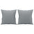 2-Seater Sofa with Throw Pillows Light Grey 120 cm Fabric