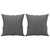 2-Seater Sofa with Throw Pillows Dark Grey 120 cm Fabric