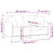 2-Seater Sofa with Throw Pillows Black 140 cm Fabric