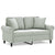 2-Seater Sofa with Throw Pillows Light Grey 120 cm Velvet