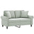 2-Seater Sofa with Throw Pillows Light Grey 120 cm Velvet