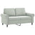 2-Seater Sofa with Throw Pillows Light Grey 120 cm Velvet