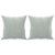 2-Seater Sofa with Throw Pillows Light Grey 120 cm Velvet