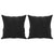 2-Seater Sofa with Throw Pillows Black 120 cm Velvet