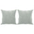 2-Seater Sofa with Throw Pillows Light Grey 140 cm Velvet