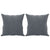 3-Seater Sofa with Throw Pillows Dark Grey 180 cm Velvet