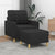 Sofa Chair with Footstool Black 60 cm Fabric