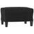 Sofa Chair with Footstool Black 60 cm Faux Leather