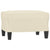 Sofa Chair with Footstool Cream 60 cm Faux Leather