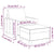 Sofa Chair with Footstool Cream 60 cm Faux Leather