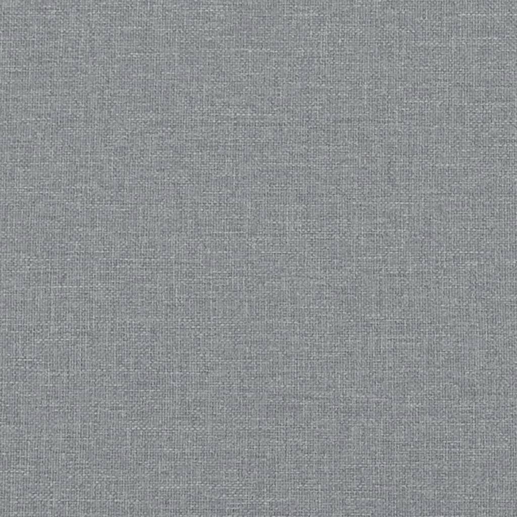 Sofa Chair with Footstool Light Grey 60 cm Fabric