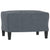 Sofa Chair with Footstool Dark Grey 60 cm Velvet