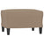 Sofa Chair with Footstool Cappuccino 60 cm Faux Leather