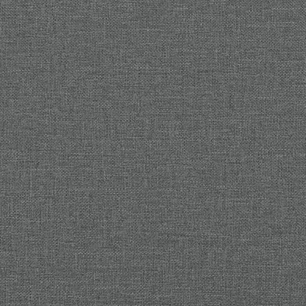 Sofa Chair with Footstool Dark Grey 60 cm Fabric