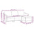 3-Seater Sofa with Footstool Dark Grey 180 cm Fabric