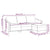 3-Seater Sofa with Footstool Black 180 cm Fabric