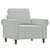 Sofa Chair with Footstool Light Grey 60 cm Velvet