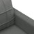 3 Piece Sofa Set with Cushions Dark Grey Fabric