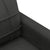 3 Piece Sofa Set with Cushions Black Fabric