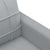 3 Piece Sofa Set with Pillows Light Grey Fabric