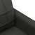 4 Piece Sofa Set with Pillows Black Fabric