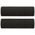 2 Piece Sofa Set with Pillows Black Fabric