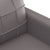 2 Piece Sofa Set with Pillows Grey Faux Leather