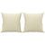 2 Piece Sofa Set with Pillows Cream Faux Leather