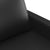 3 Piece Sofa Set with Cushions Black Faux Leather