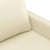 3 Piece Sofa Set with Cushions Cream Faux Leather