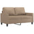 3 Piece Sofa Set with Cushions Cappuccino Faux Leather