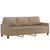 3 Piece Sofa Set with Cushions Cappuccino Faux Leather