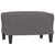 3 Piece Sofa Set with Cushions Grey Faux Leather