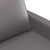 3 Piece Sofa Set with Cushions Grey Faux Leather