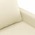 3 Piece Sofa Set with Cushions Cream Faux Leather