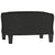 4 Piece Sofa Set with Cushions Black Fabric