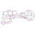 3 Piece Sofa Set with Cushions Light Grey Fabric
