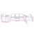 3 Piece Sofa Set with Cushions Light Grey Velvet