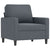 4 Piece Sofa Set with Cushions Dark Grey Velvet