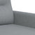 2 Piece Sofa Set with Pillows Light Grey Fabric