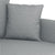 3 Piece Sofa Set with Pillows Light Grey Fabric