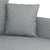 4 Piece Sofa Set with Pillows Light Grey Fabric