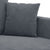 4 Piece Sofa Set with Cushions Dark Grey Velvet